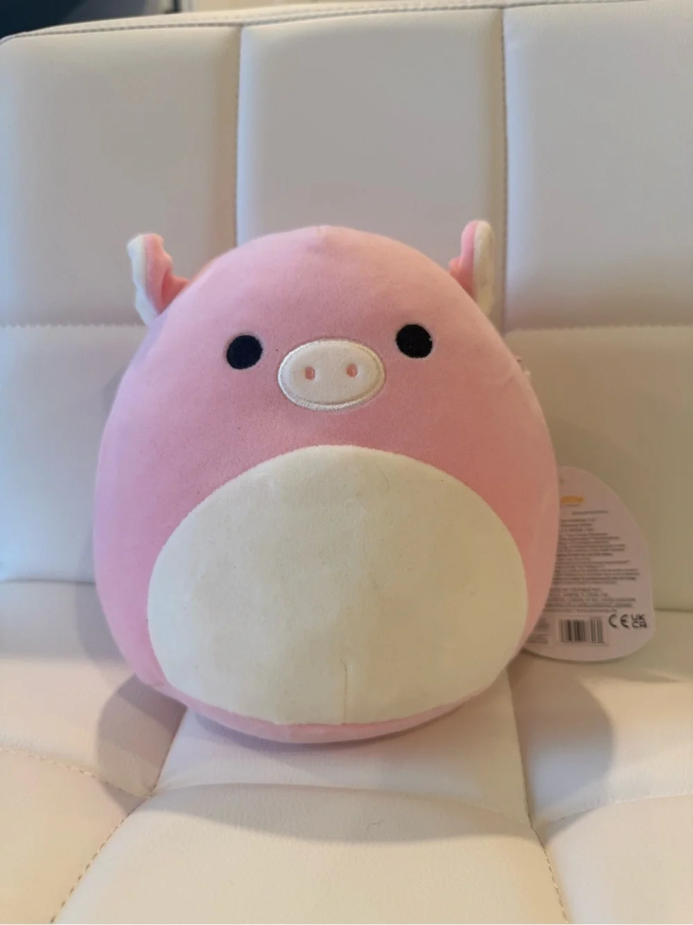 Squishmallows Pink and Cream Pig Plush - Peter